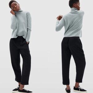 NWOT Everlane Womens The Put-Together Pleat Pant Size 6 Black
